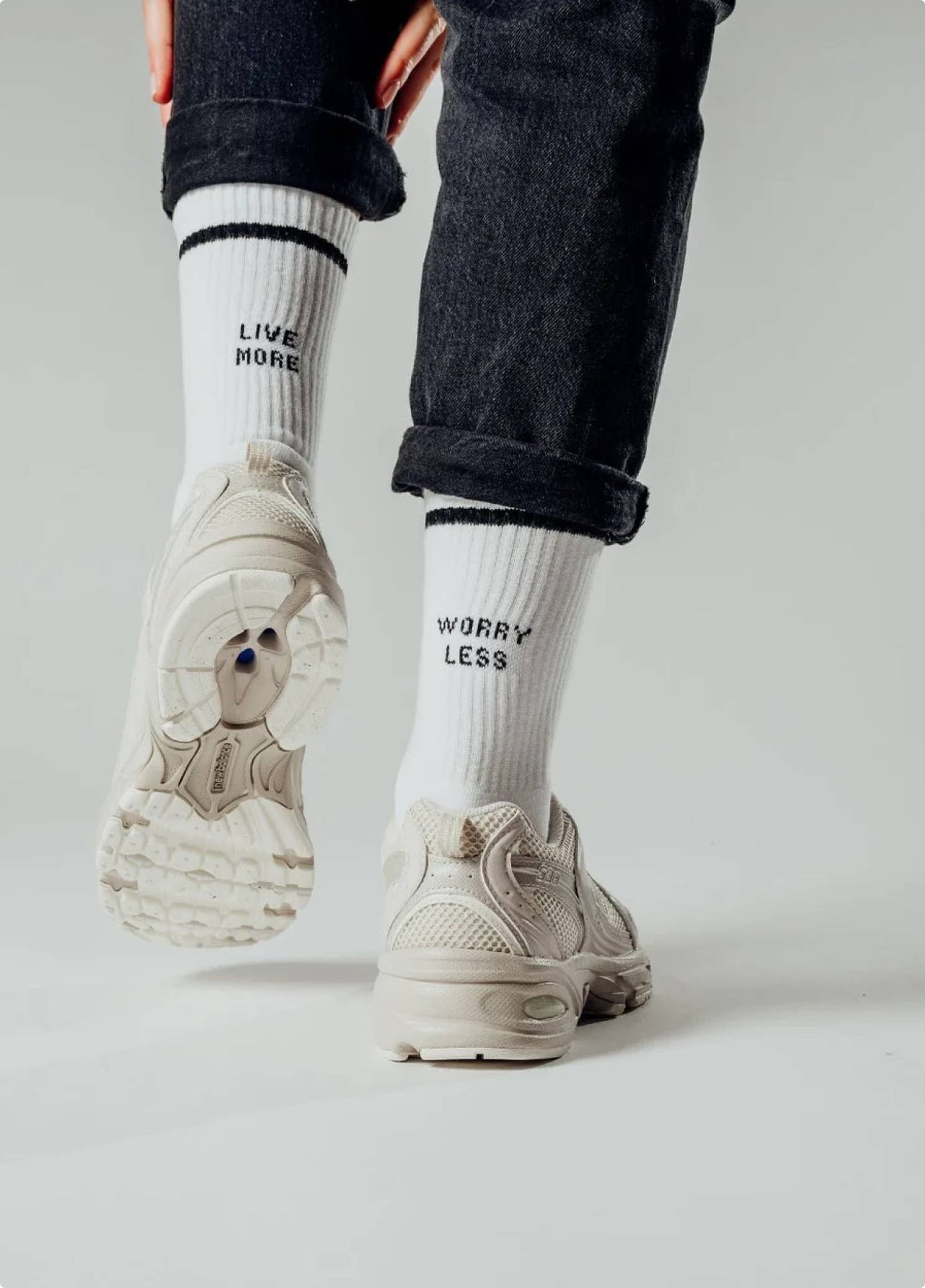 LIVE MORE - WORRY LESS SOCKEN