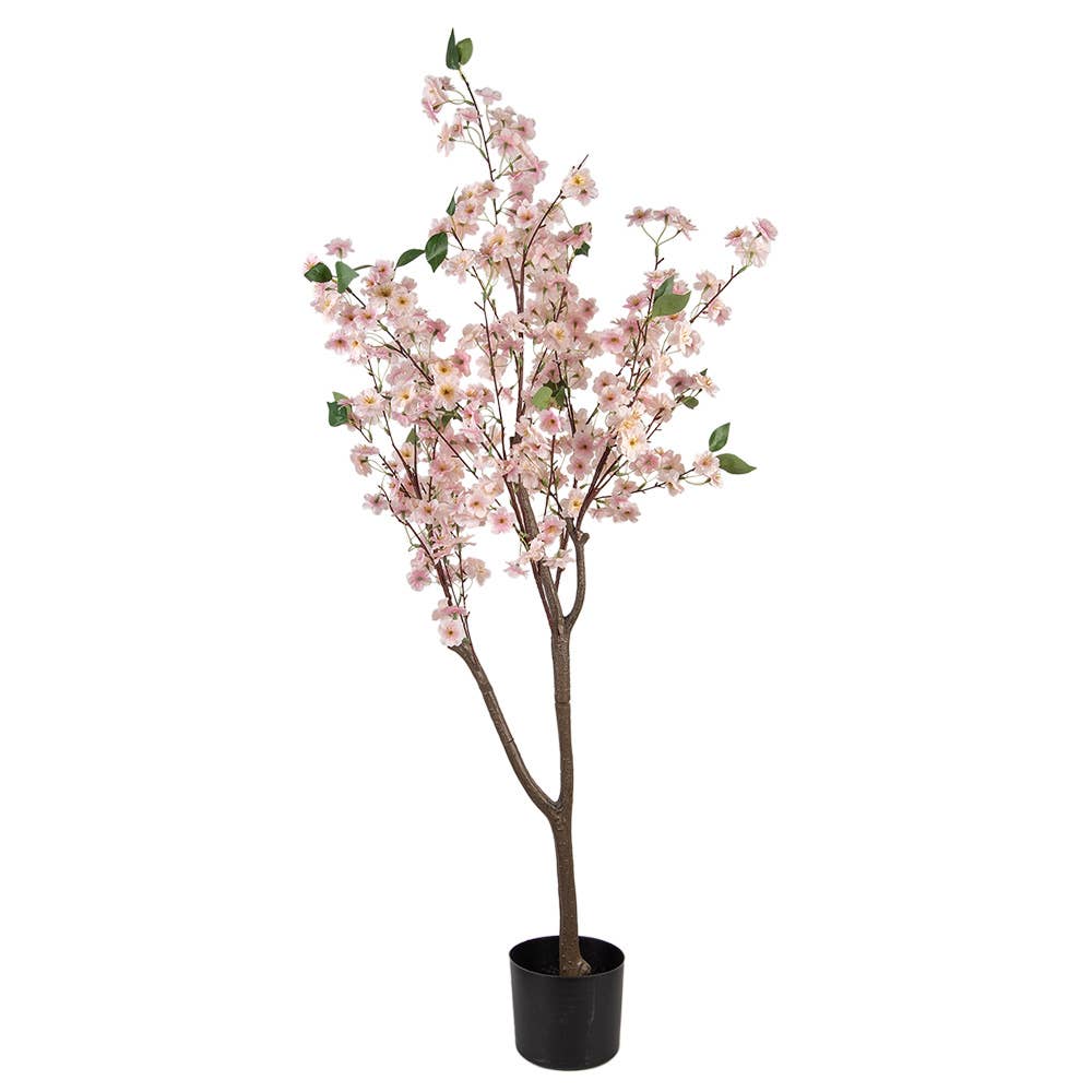 Künstlicher Kirschblütenzweig 120cm Rosa Kunststoff
