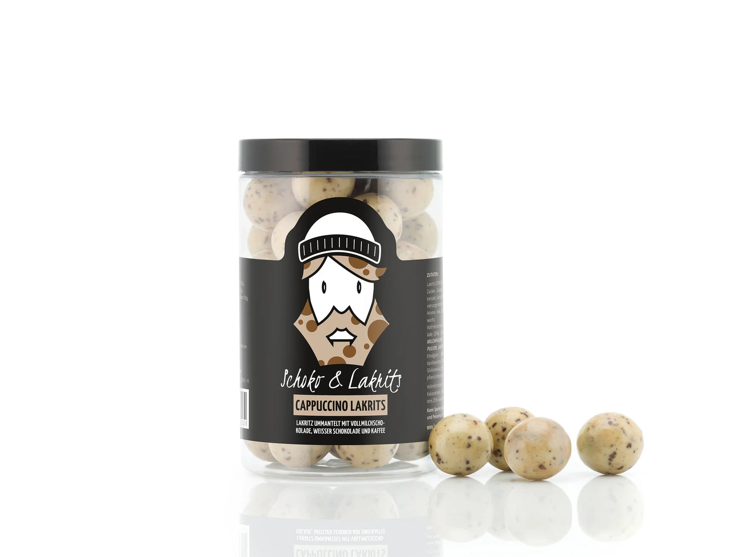 Schoko und Lakrits Salmiakmandel - Dose 165 g