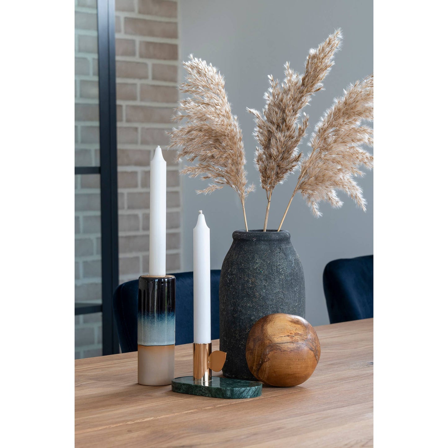 Velas Terracotta Decoration Vasen - 3 Vasen: Antikes Hellgrau / Terrakotta