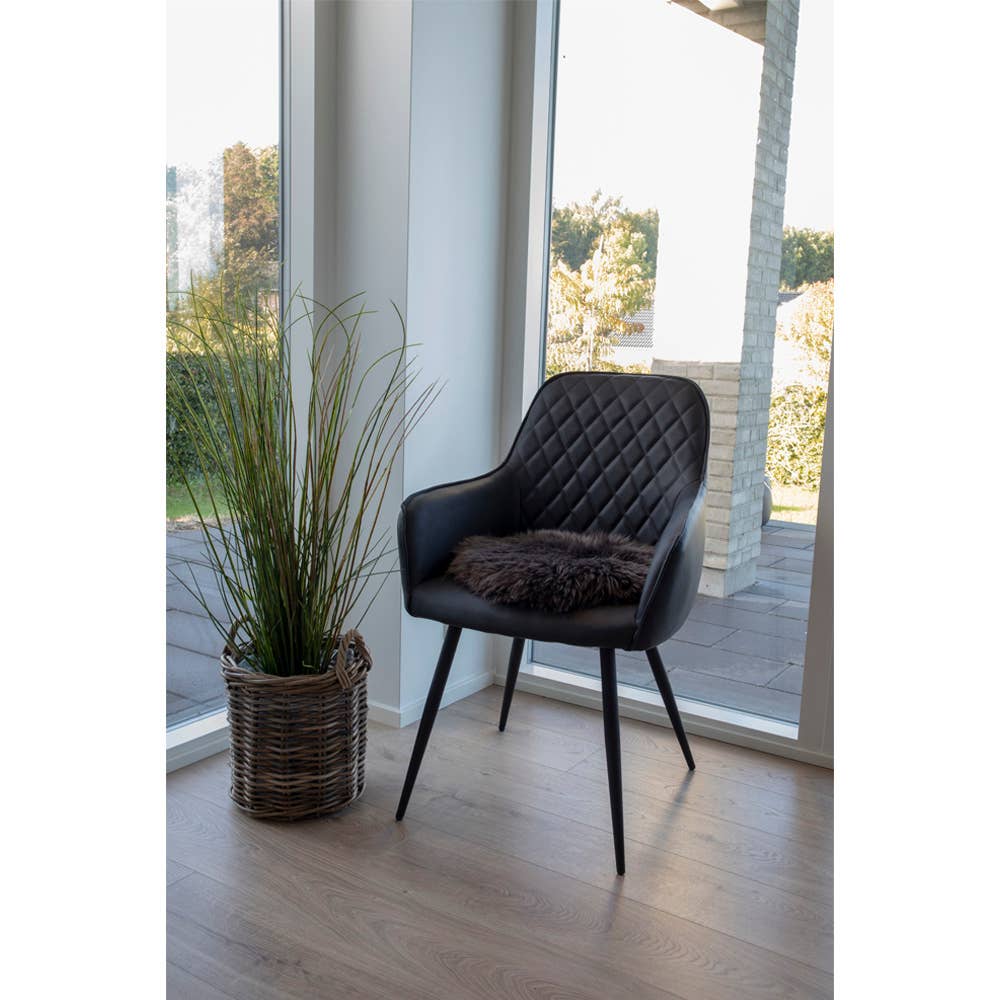 Lambskin seat in brown