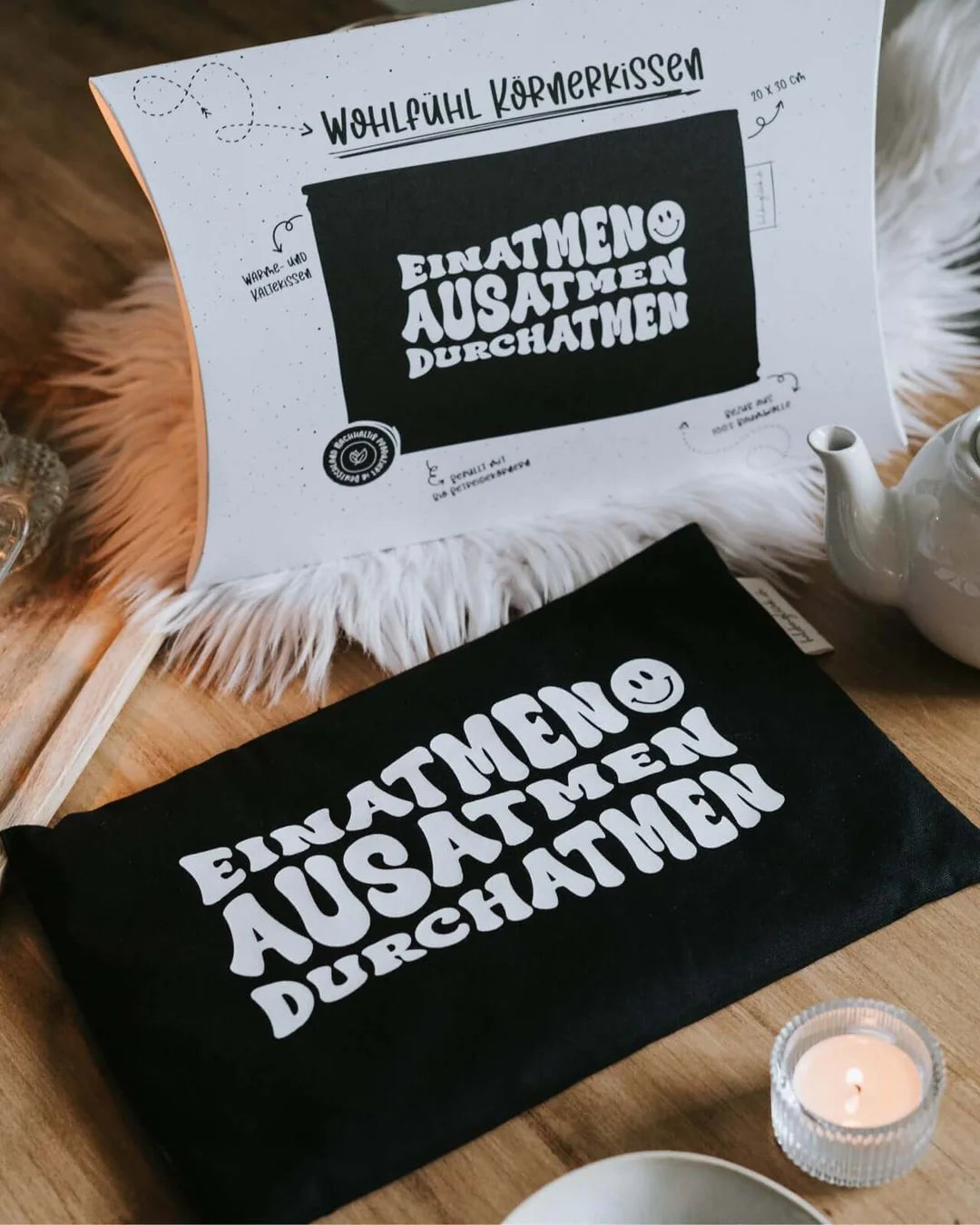 Körnerkissen - Einatmen Ausatmen