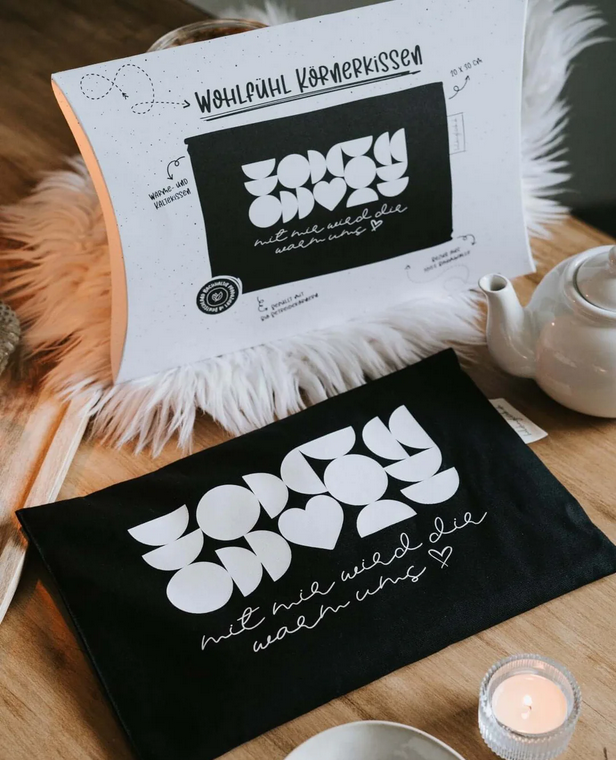 Körnerkissen - Warm ums Herz
