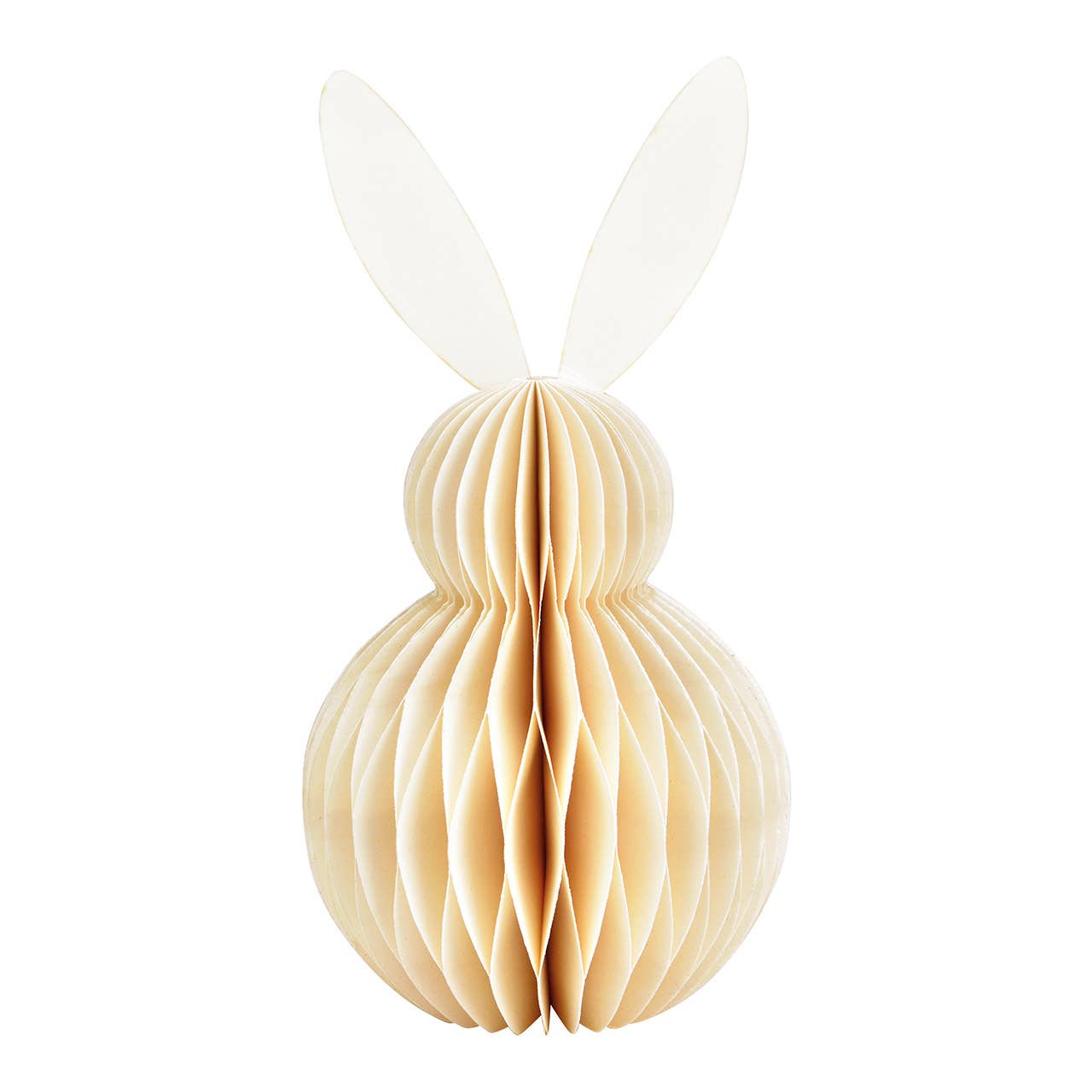 Honeycomb Hase aus Papier/Pappe weiß (B/H/T) 11x20x11cm