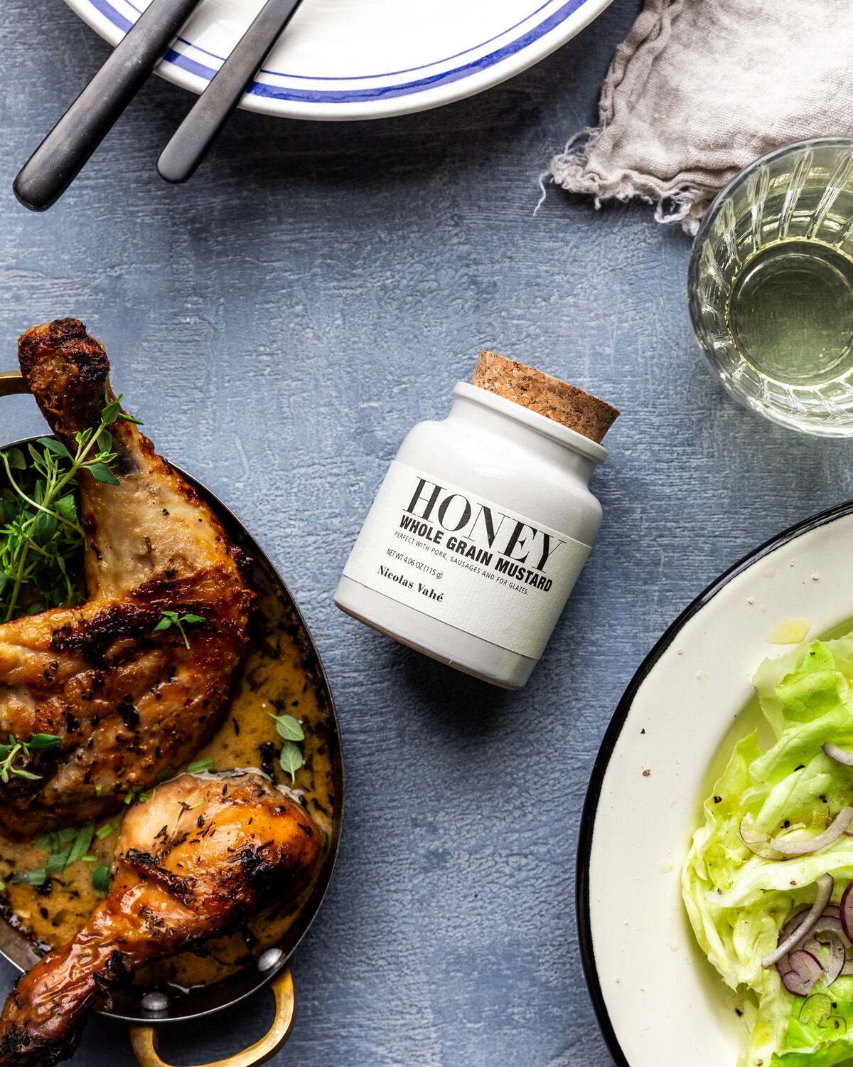 Mustard, Honey & whole grain, 115 g