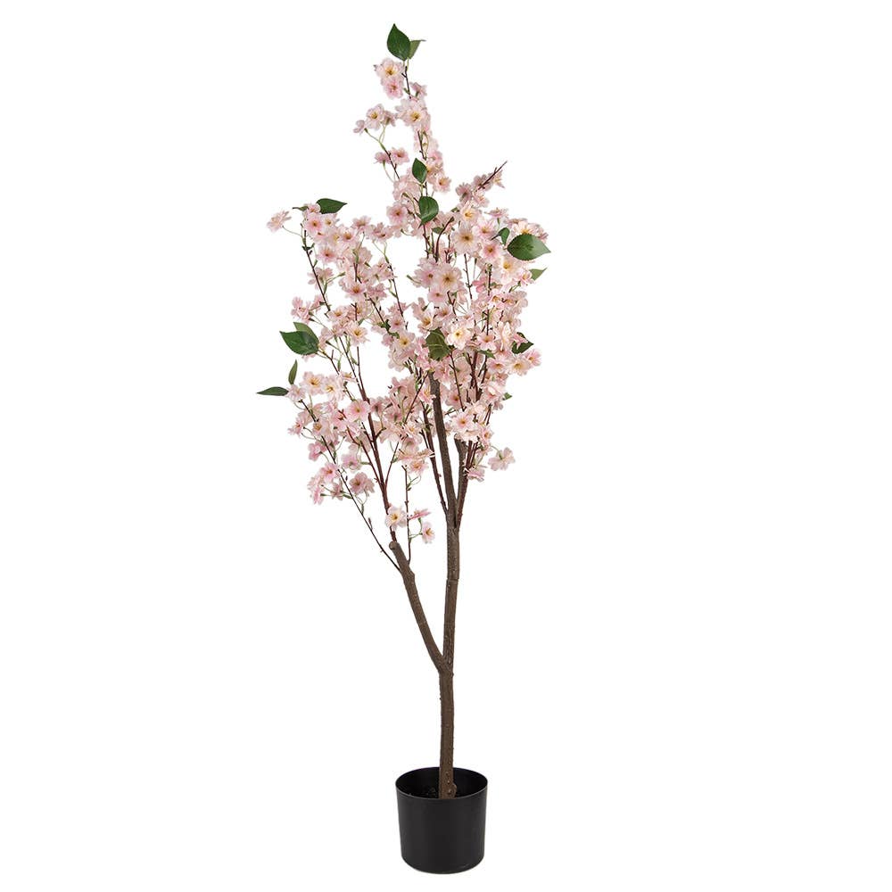 Künstlicher Kirschblütenzweig 120cm Rosa Kunststoff