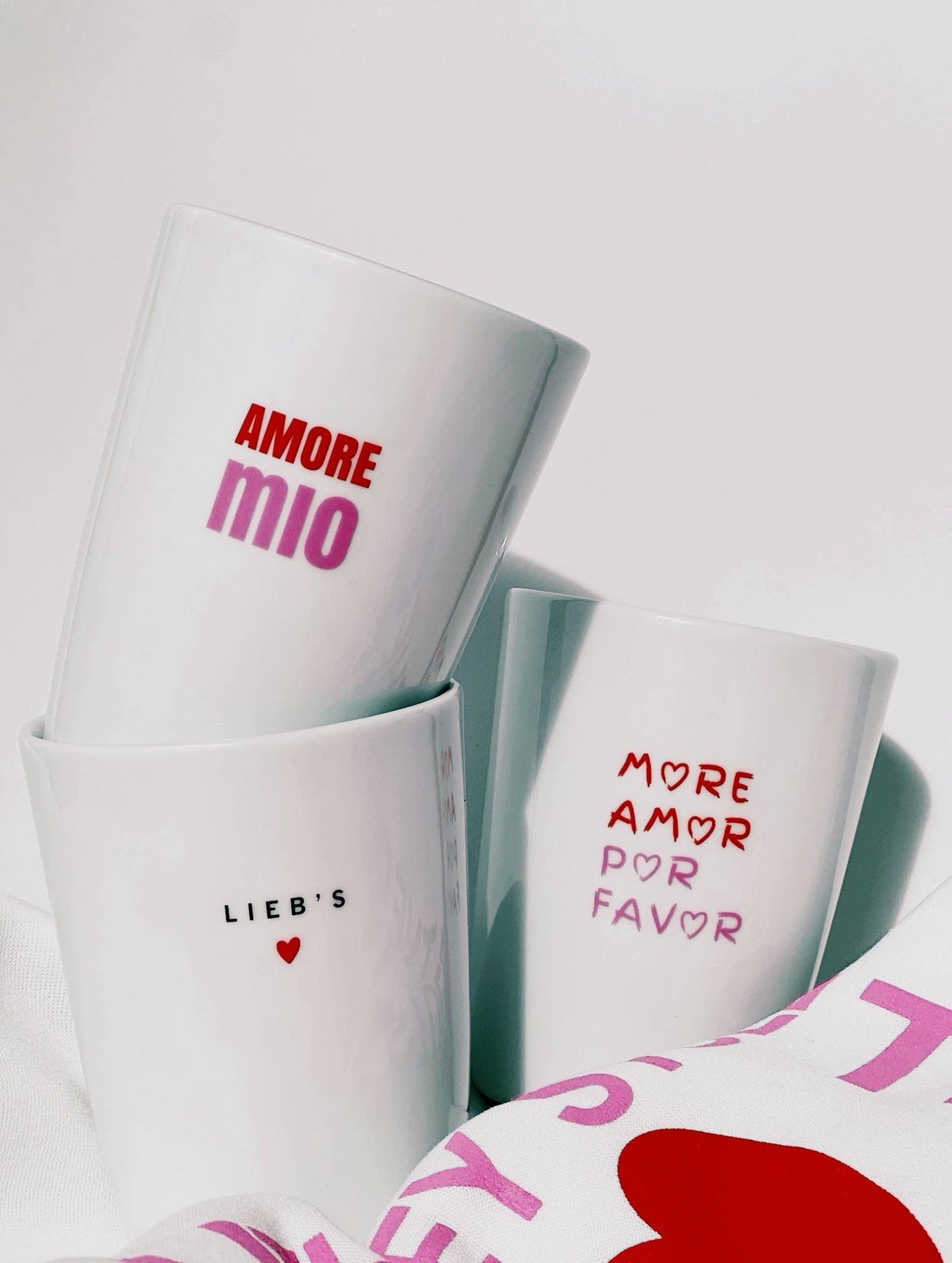 Mug Heart I Amore Colorful Spring Love: MORE AMOR POR FAVOR