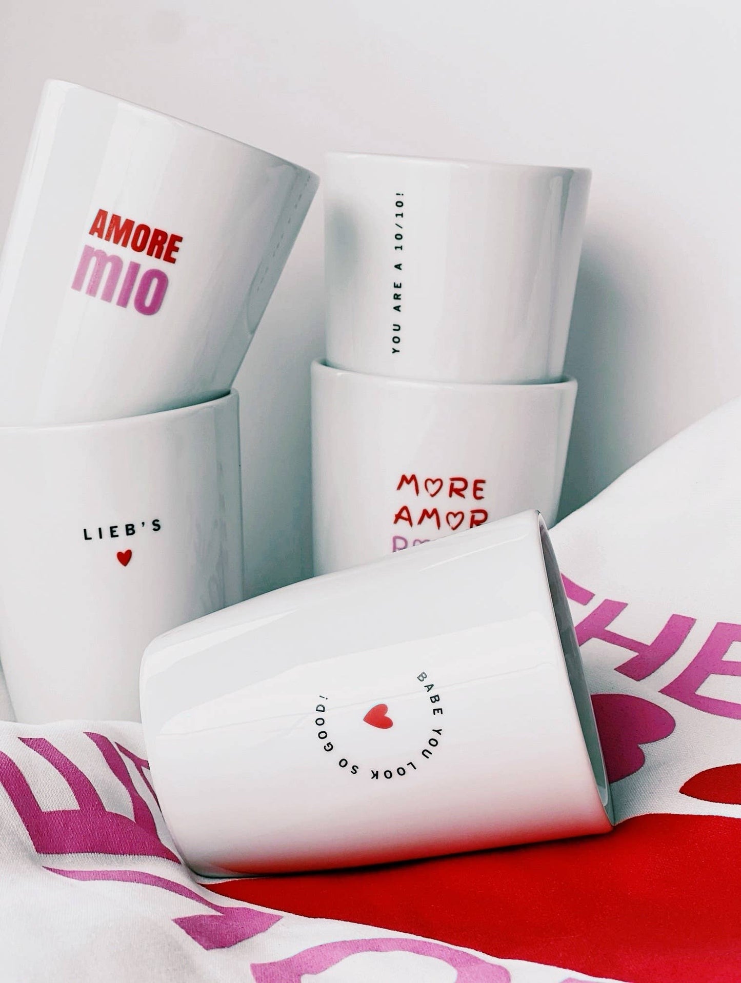 Mug Heart I Amore Colorful Spring Love: MORE AMOR POR FAVOR