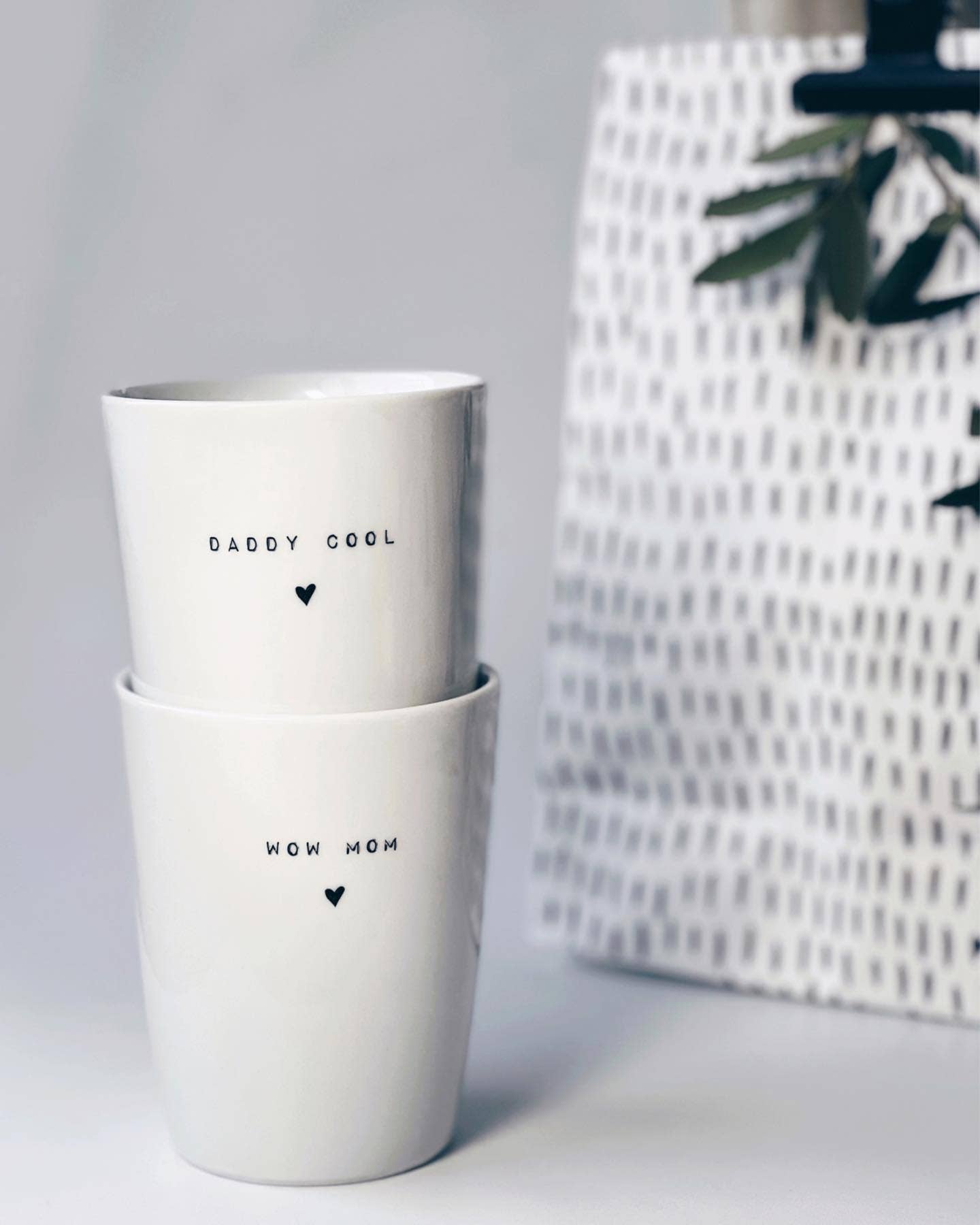 Becher Tasse Vatertag - Daddy Cool I Papa Geschenk: Wow Mom