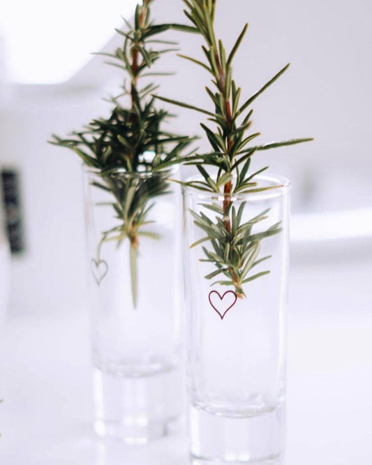 Schnapsglas Herz (VE=6) I Likör Cheers Prost Geschenk