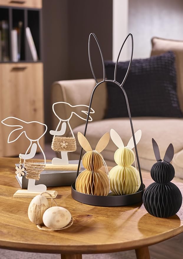 Paper Rabbit 3D 16cm black