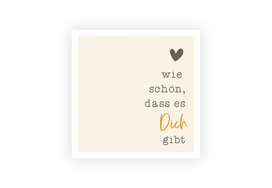 Dich gibt Herz | Postkarte | Liebe