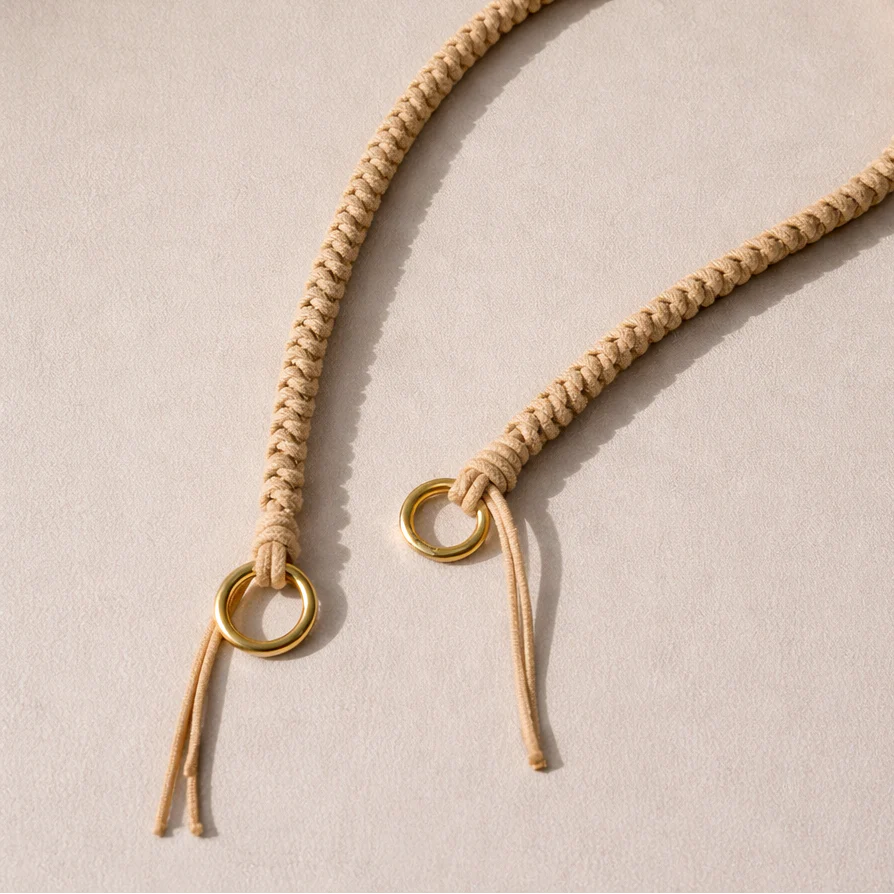 Langes Handyband - Beige