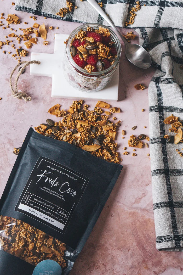 Frida Coco, Kokos Granola, vegan und ohne Nüsse