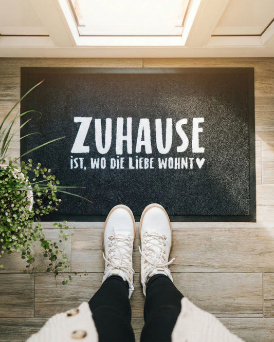 Fußmatte - Zu Hause ist, wo die Liebe wohnt