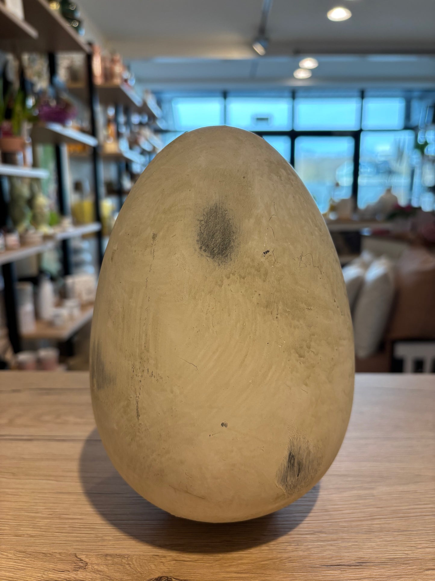 Egg in Stone Look 20cm