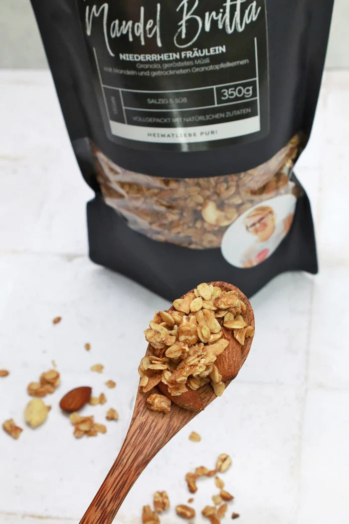 Mandel Britta, Nuss Granola, Niederrhein Fräulein Edition, vegan - 350g