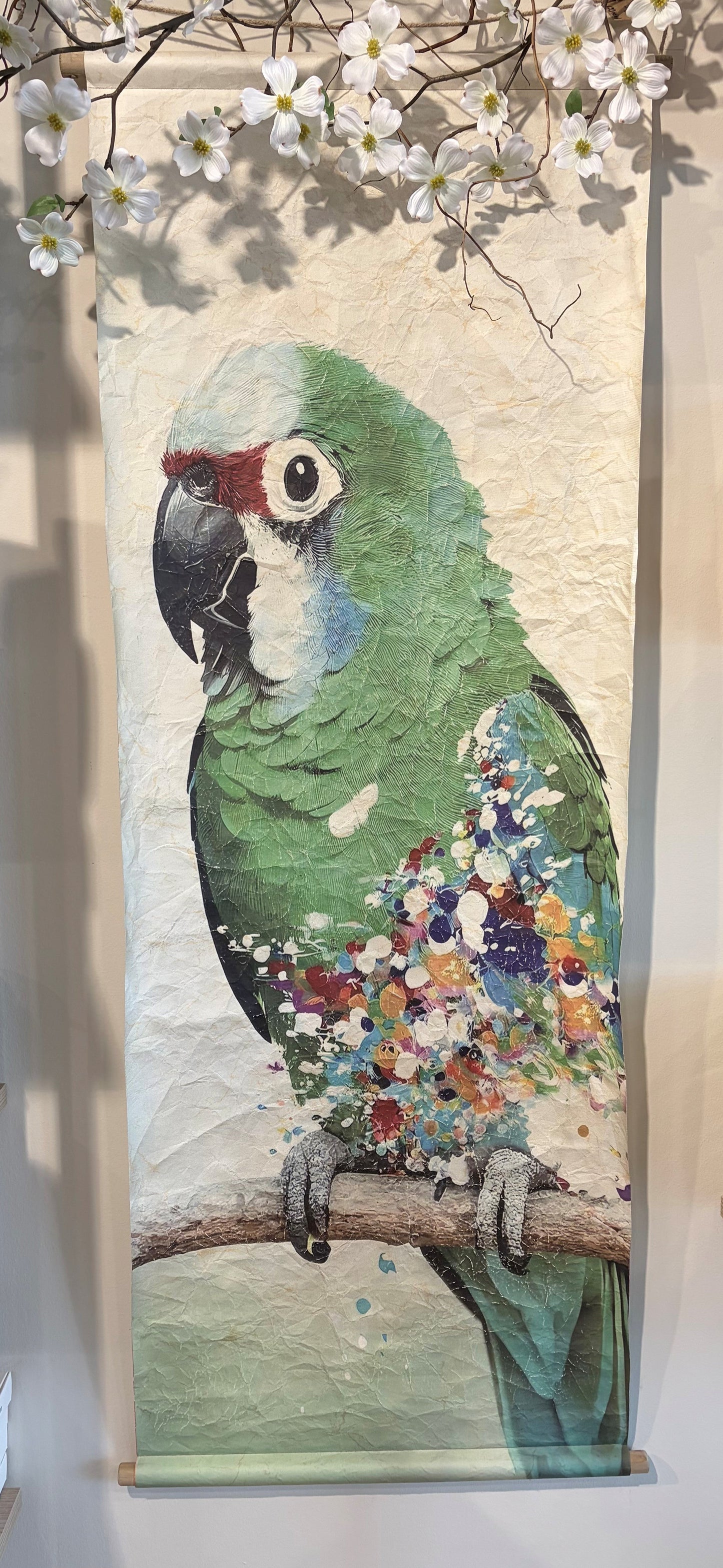 Wandbild „Bunter Papagei“