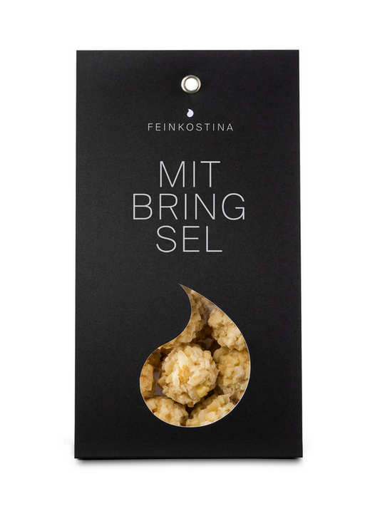 Frohes Fest - Haselnuss Dragees mit weißer Schokolade - 70 g