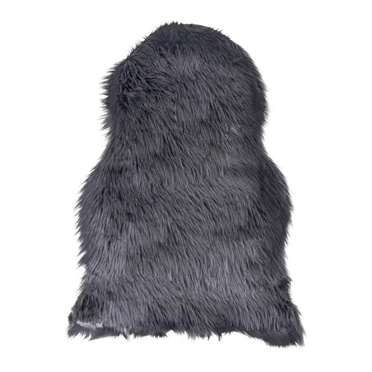 Künstliches Lammfell - Künstliches Lammfell in Grau 50x85 cm: Grey / 100% Polyesther