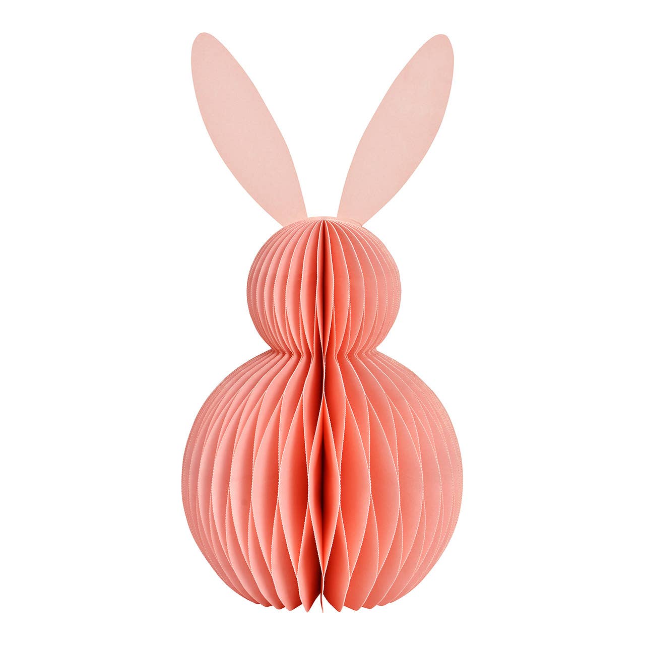 Honeycomb Hase aus Papier/Pappe rosa (B/H/T) 16x30x16cm