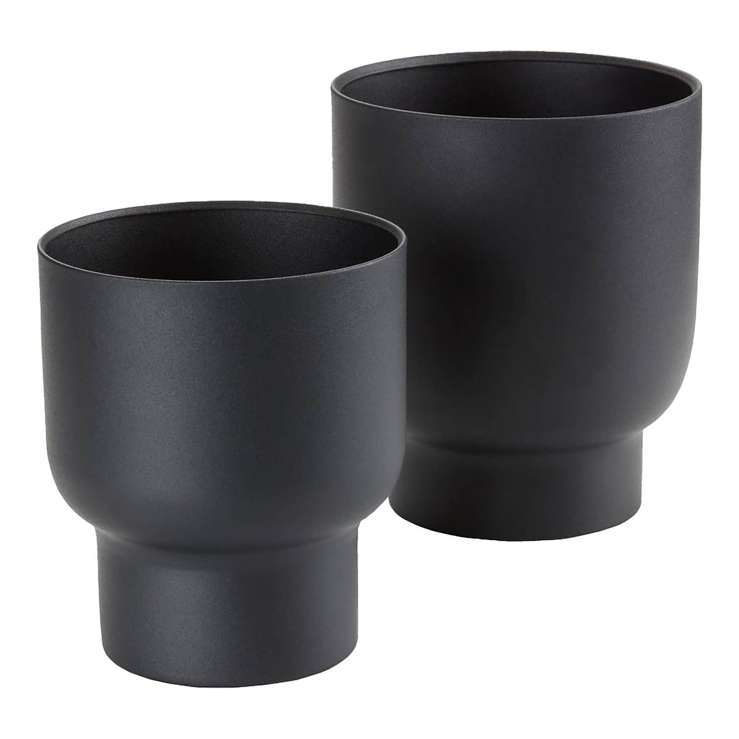 Flower Pot Fulda: Metal / Black