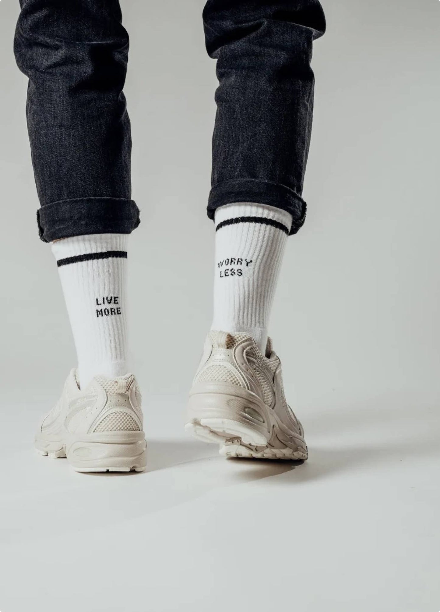 LIVE MORE - WORRY LESS SOCKEN