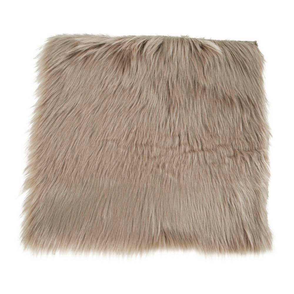 Faux Sheepskin in Mushroom