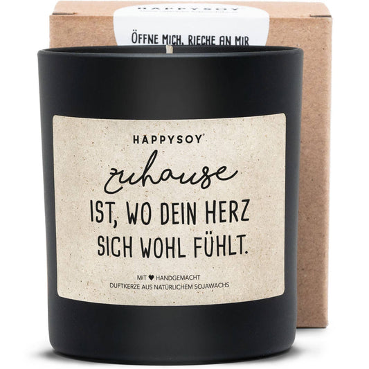 Duftkerze | Zuhause ist wo Dein Herz sich wohl fühlt.